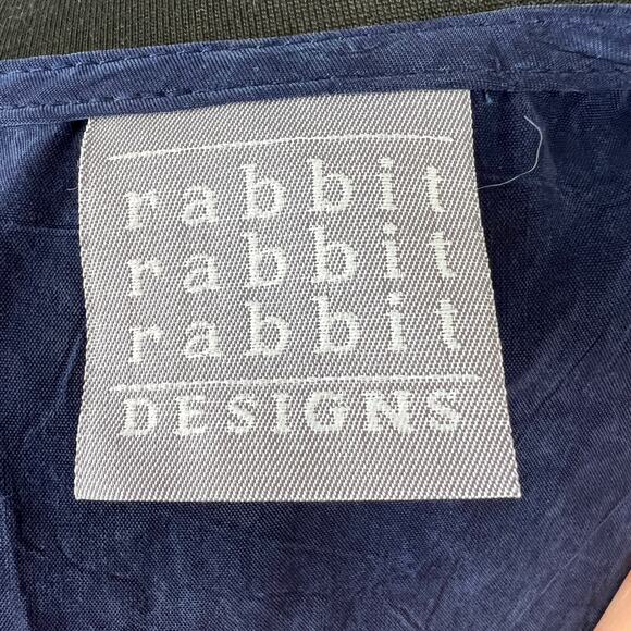 NWT Rabbit Rabbit Rabbit Designs Blue Paisley Long Sleeve Scoop Neck Size 12M - Picture 6 of 7